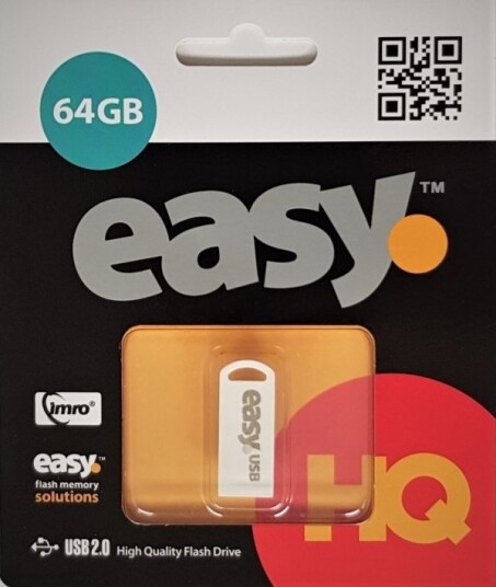 Imro Easy/64Gb 64 Gb Usb Type-A 2.0 Uten Lokk Sort Imro Easy/64Gb 64 Gb Usb Type-A 2.0 Uten Lokk Sort