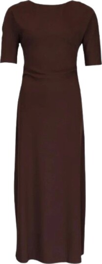by Ti Mo Jersey Fitted Dress Brown L by Ti Mo Jersey Fitted Dress Brown L