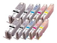 Peach - 10-Pack - Xl - Svart Gul Cyan Magenta - Kompatibel - Blekkpatron (Alternativ For: Canon Cli-551Xl Canon Pgi-550Xl) - For Canon Pixma Ip8750 Ix6850 Mg5550 Mg5650 Mg6450 Mg6650 Mg7150 Mg7550 Mx725 Mx925