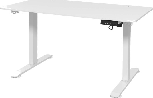 Elektrisk Høydejusterbart skrivebord 140x70cm Hvit