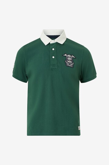 Superdry Pologenser Vintage Pique Rugby Polo Grønn Superdry Pologenser Vintage Pique Rugby Polo Grønn