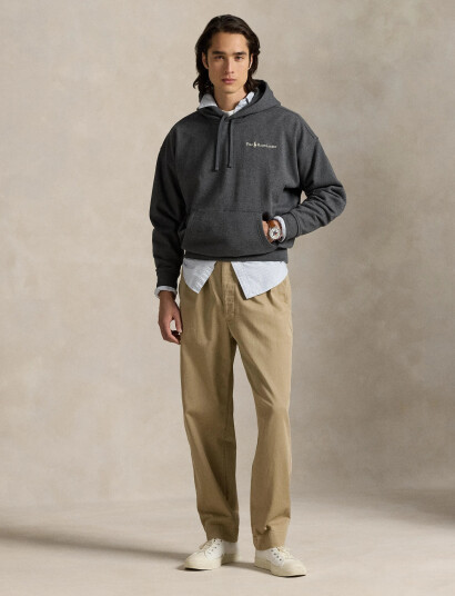 Polo Ralph Lauren Relaxed Fit Logo Fleece Hoodie - Black - L Polo Ralph Lauren Relaxed Fit Logo Fleece Hoodie - Black - L
