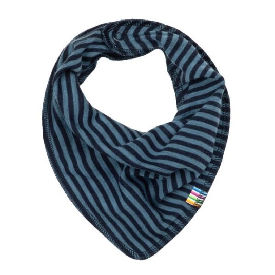 Joha Mini stripe ull smekkeskjerf navy