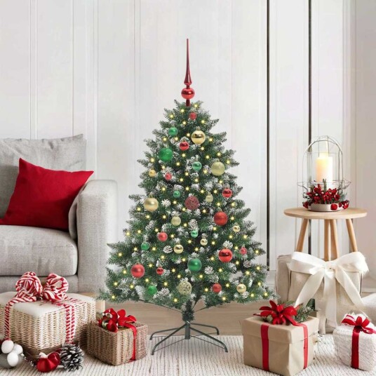  Kunstig juletre grønn 85 x 85 x 120 cm PVC og plast og stål