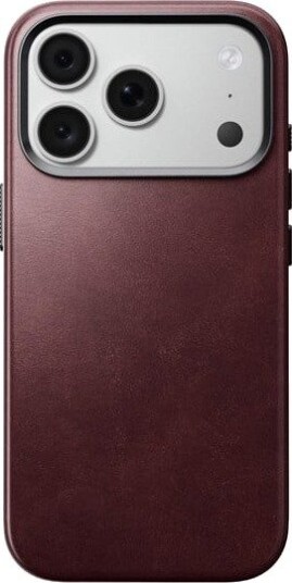 Nomad Traditional Leather Case - burgundy (Horween) - iPhone 18 Pro/17 Pro