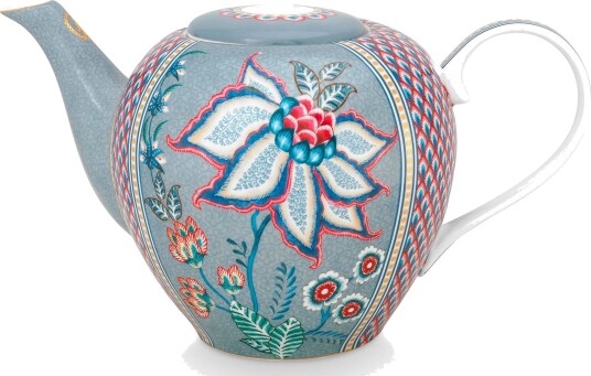 PIP Studio Flower Festival tekanne 1,6 liter, blå