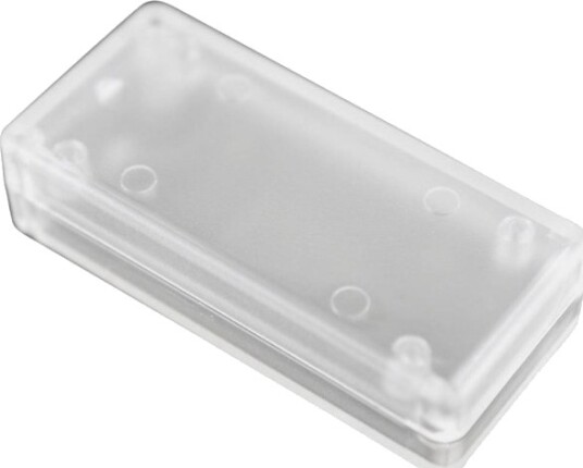 Hammond Electronics 1551CCLR 15 × 30 × 65 mm ABS Hvit Transparent Kabinett