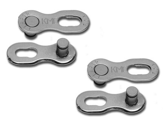 KMC 11 speed kjedelås 2 pack sølv