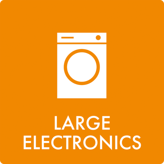 Avfallsskilt Large electronics Avfallsskilt Large electronics
