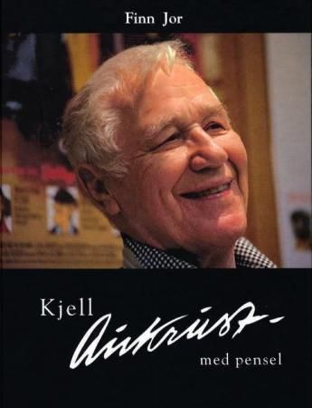 Kjell Aukrust med pensel Kjell Aukrust med pensel