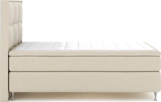 Select No 5 Komplett Sengepakke 140x200 Medium Lateks Beige/Sølvben