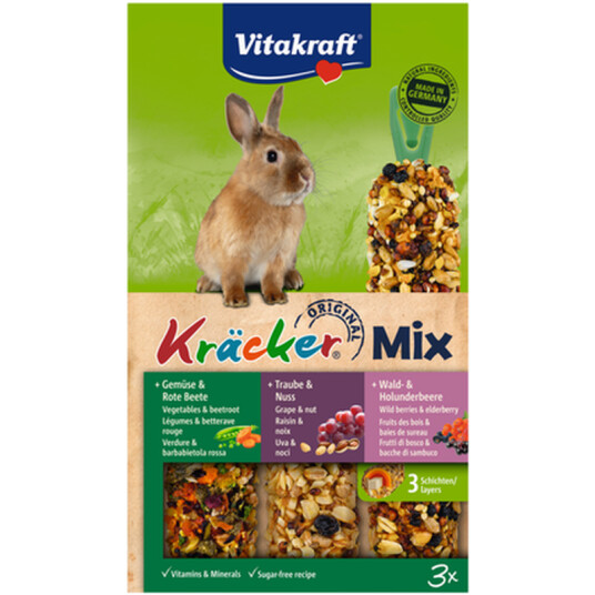Crackers Kanin Grønnsaker/Nøtter/Skogsbær 3-Pk. Crackers Kanin Grønnsaker/Nøtter/Skogsbær 3-Pk.