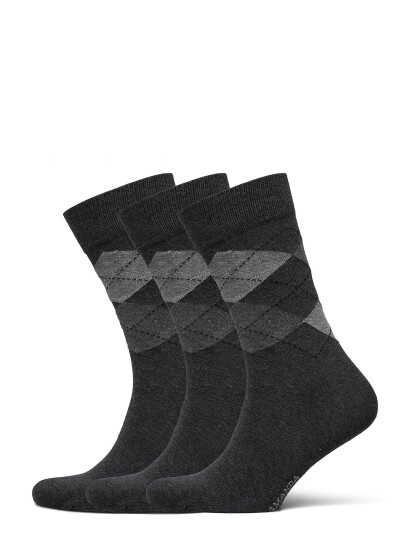 Amanda Christensen True Ankle Argyle - Black - 47-50