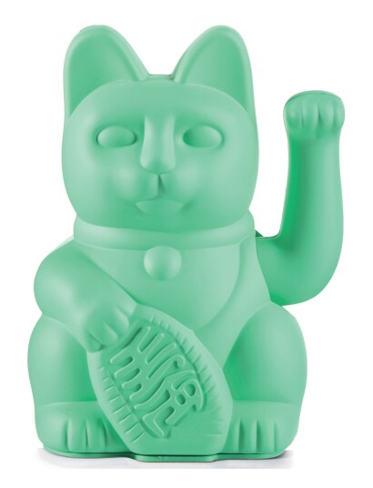 Donkey Maneki Neko   Lucky Cat   Green   9X8.5X15CM