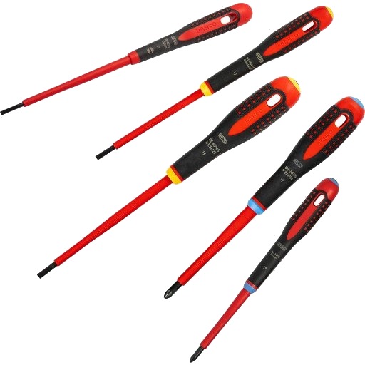 Bahco BE-9882S Ergo Skrutrekkersett 1000V PZ 5 deler Bahco BE-9882S Ergo Skrutrekkersett 1000V PZ 5 deler