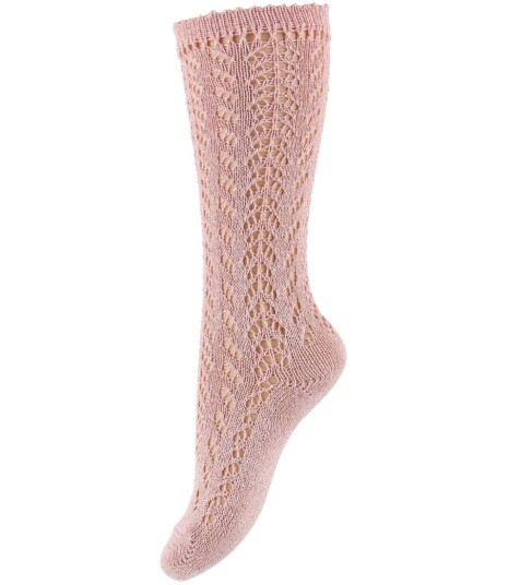 Condor Knestrømper Strikk Rosa m. Glitter 18 24 md Sokker 86 92