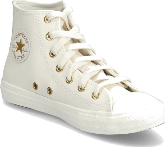 Converse Ctas Hi Egret/Metallic Light Gold/Egret   Cream   33