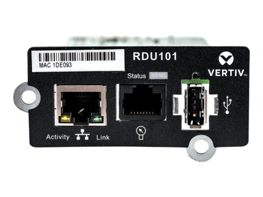 VERTIV Liebert Intellislot Communications Card - adapter for fjernstyrt administrasjon - 10/100 Ethernet x 1