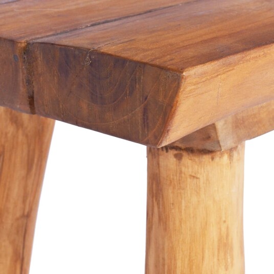 vidaXL Hagebenk 80 cm heltre teak