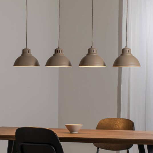 Luminex Sven hengelampe 4 lyskilder beige stål Luminex Sven hengelampe 4 lyskilder beige stål