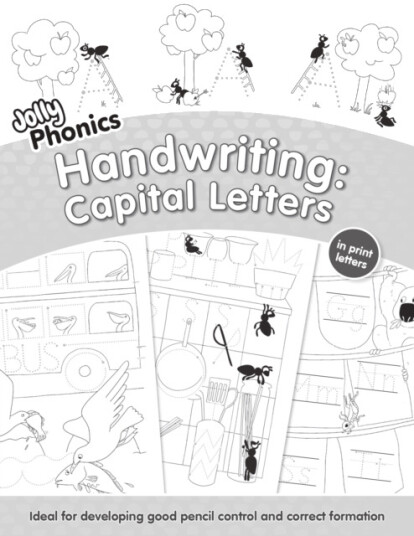 Jolly Phonics Capital Letters Handwriting Books In Print Letters (American English edition)