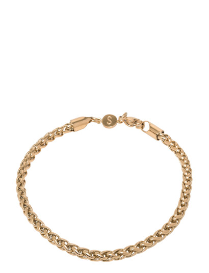 Samie Curb Chain   Bracelet Gold Plated   Gold   21