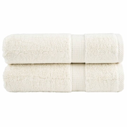 Premium håndklær SOLUND 2 stk kremhvit 50x100cm 600 g/m2 Premium håndklær SOLUND 2 stk kremhvit 50x100cm 600 g/m2
