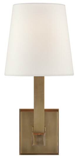 Square Tube vägglampa antik mässing Square Tube vägglampa antik mässing