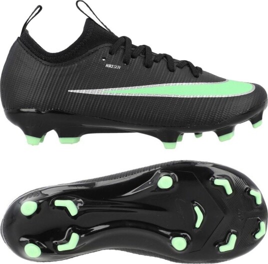 Nike Mercurial Vapor 17 Academy Mg Shadow   Svart/illusion Green Barn størrelse 29½
