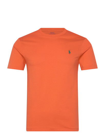 Polo Ralph Lauren Custom Slim Fit Jersey Crewneck T Shirt Orange XS Polo Ralph Lauren Custom Slim Fit Jersey Crewneck T Shirt Orange XS