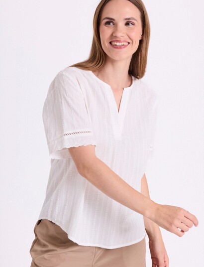 FREE/QUENT Fqane Blouse White XS FREE/QUENT Fqane Blouse White XS