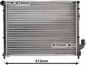 VAN WEZEL 73002059 Radiator motorkjøling