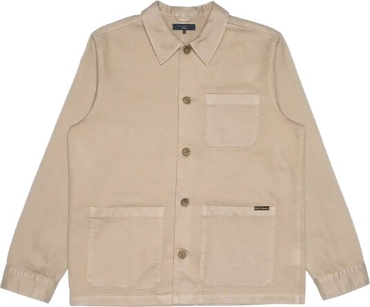 Nudie Jeans Barney Worker Jacket Mud   Beige   L