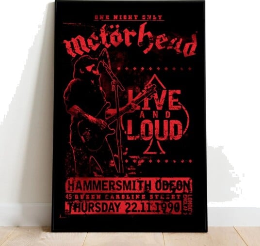 Motorhead Plakat Live and Loud - 91,5 x 61 cm