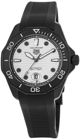 TAG Heuer Herreklokke WBP201D.FT6197 Aquaracer Hvit/Gummi Ø43 mm