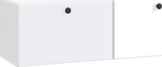  Vegghengt TV skap 98 x 31 x 30 cm Hvit Konstruert tre