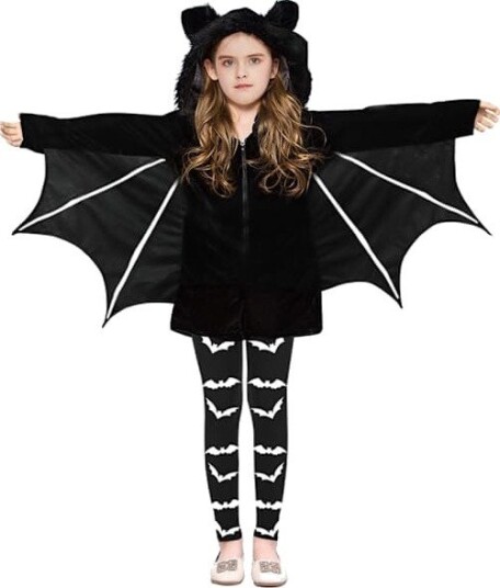 Halloween Vampyr- og Heksekostyme med Hvit Kjole 150 cm Yux