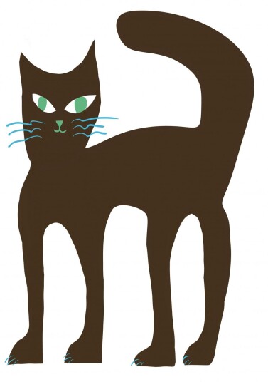 Namly Design Plakat Svart Kattdesign POSTER48VUR0