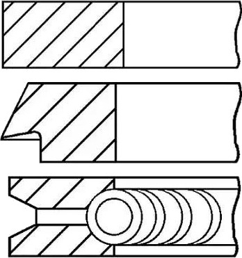 Stempelringsett GOETZE ENGINE 08-304200-00
