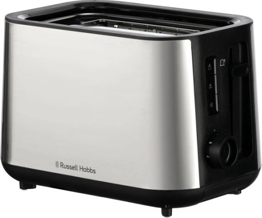 Russell Hobbs Heaton 2-Skiver Brødrister i Børstet Rustfritt Stål