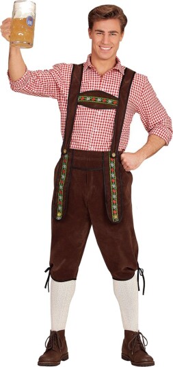 Brun Lederhosen med Seler