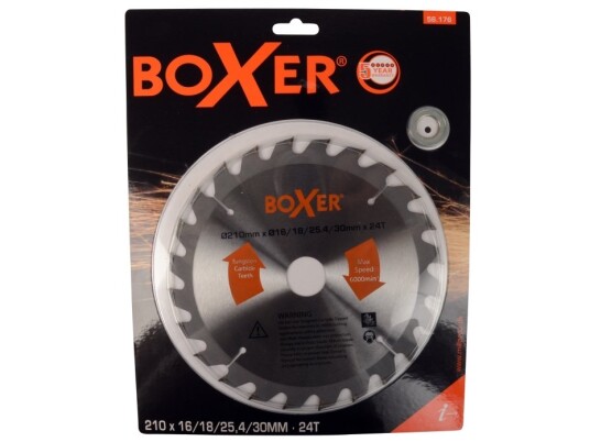 Boxer® Rundsavsklinge Ø210 X Ø16/30 Mm 24 Tænder