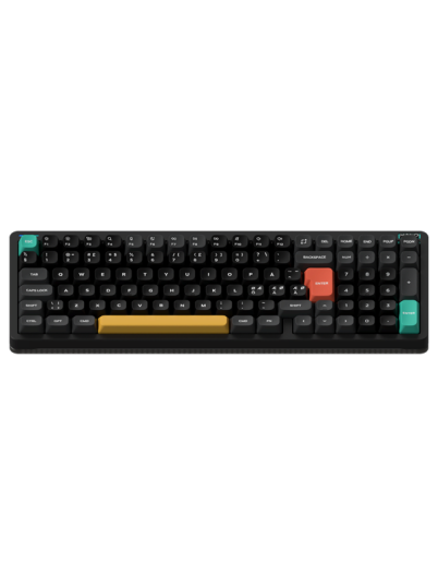 NuPhy Halo96 V2 Trådløst Gamingtastatur Obsidian Black med Lemon Switcher NuPhy Halo96 V2 Trådløst Gamingtastatur Obsidian Black med Lemon Switcher