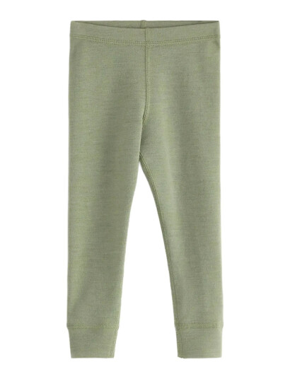 Lindex Leggings Wool Baby Solid Green 68