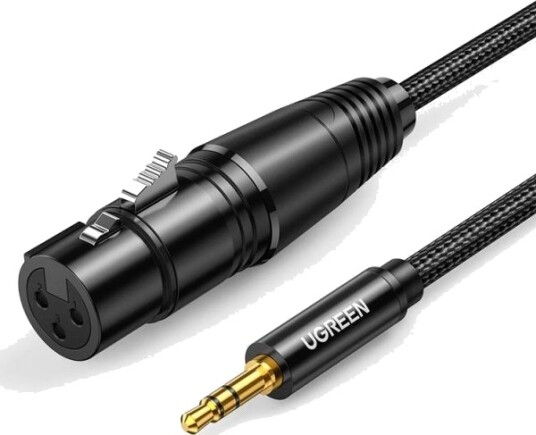 Ugreen Av182 Kabel Xlr Hunn Til Jack 3,5 Han 2 M Svart