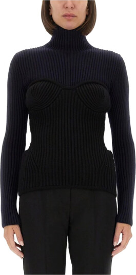 Jean Paul Gaultier Dame Strikkevarer Blå XS, Jean Paul Gaultier Dame Strikkevarer Blå XS,