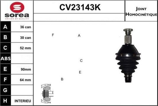 Drivledd EAI CV23143K Drivledd EAI CV23143K