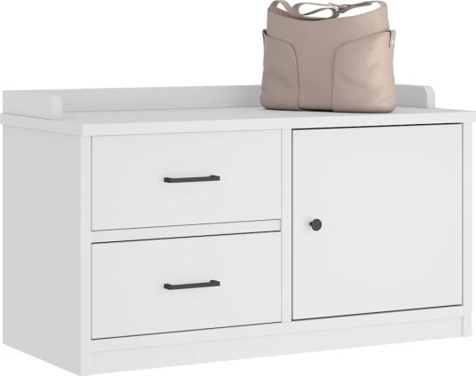  Gangbenk SANDNES hvit 87x40x50 cm heltre furu