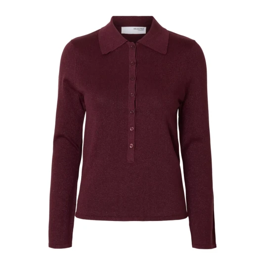 Selected Femme Dame Strikkevarer Lilla XL