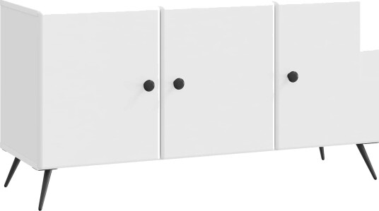 TV skap Høgglans hvit 99 x 34,5 x 50 cm Konstruert tre TV skap Høgglans hvit 99 x 34,5 x 50 cm Konstruert tre